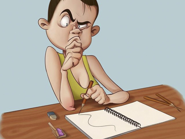 Иллюстрация "Проба художника"