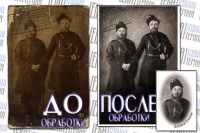 Сложная реставрация древней ч/б фотографии