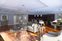 Гостиная в квартире 160 кв.м.