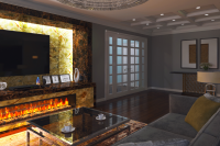 Гостиная в квартире 160 кв.м.