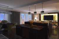 Гостиная в квартире 160 кв.м.