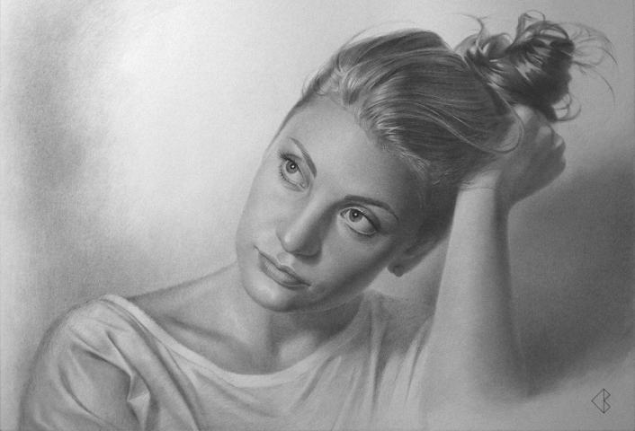 Portrait of a woman. Женский портрет. Бумага / карандаш