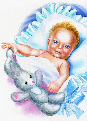 baby/watercolor