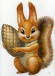 squirrel\gouache