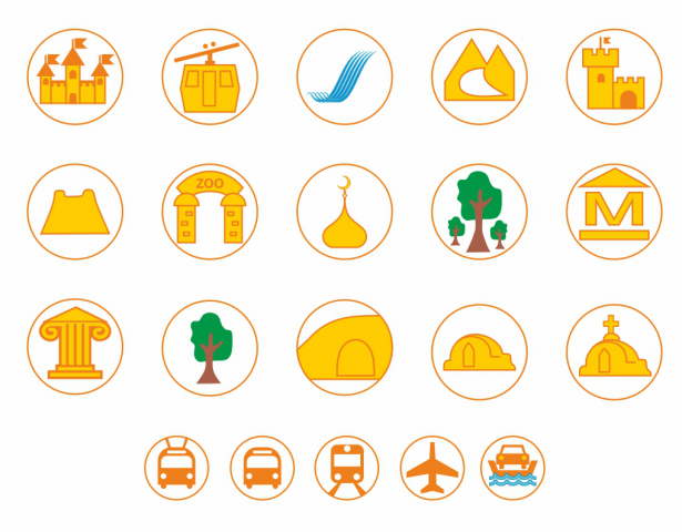 Набор иконок для карты