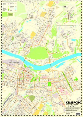 Карта Кемерово