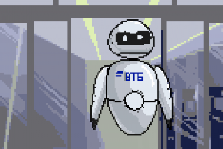 офис пиксель арт