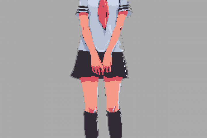 пиксель арт аниме