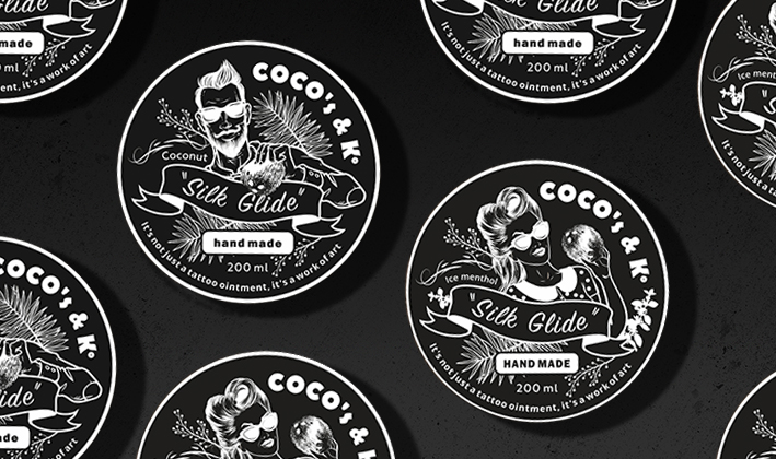 Этикетки для тату баттеров "COCO's & Ko"