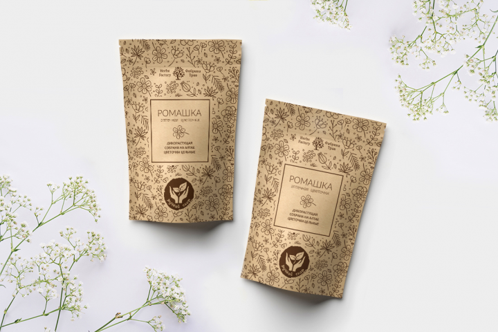 Упаковка травяных сборов для "Фабрика трав"