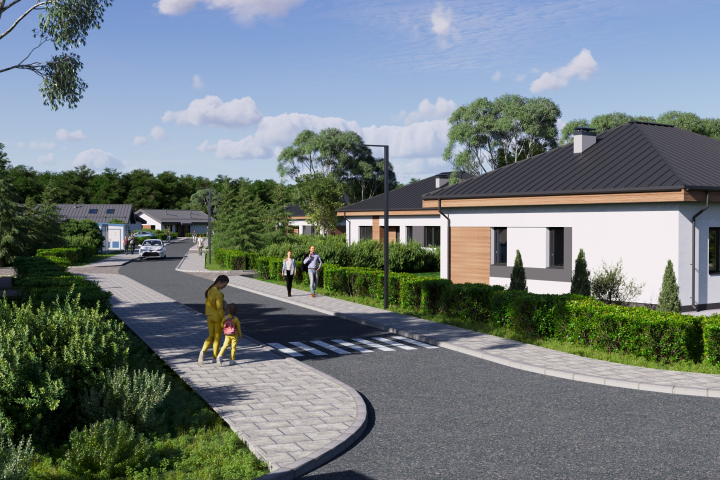Визуализация коттеджного поселка  2