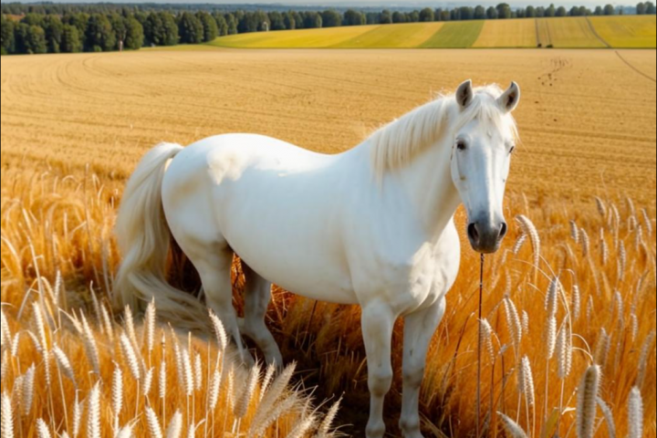 Белый конь