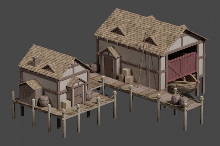 3D модель "Верфь"