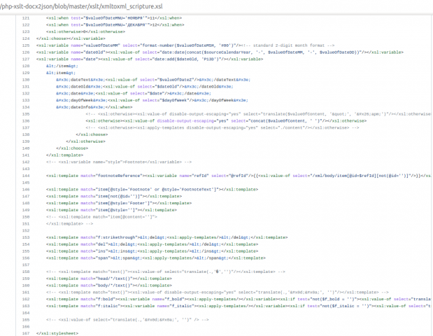 Задача парсинга документа docx в json php-xslt-docx2json