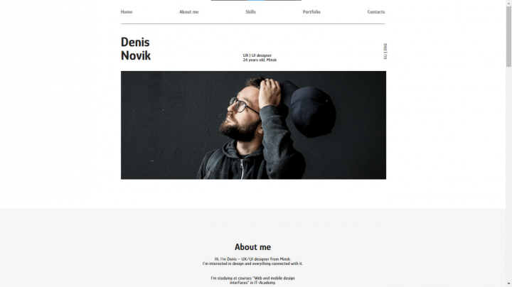 Landing-page для фотографа