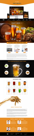Site design "CRAFT BEER №1"