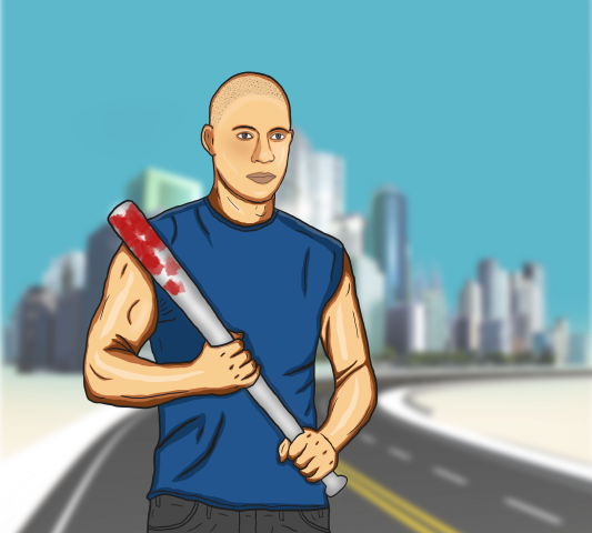 Арт в стиле GTA Гопник (планшет) Гопник
