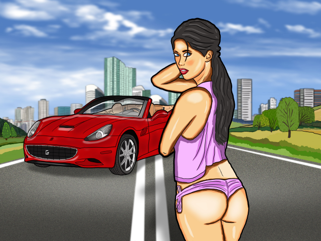 Арт в стиле GTA (планшет)