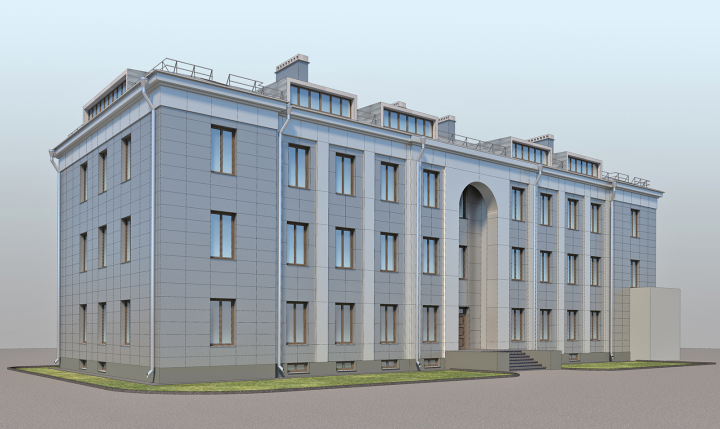 Проект облицовки фасада композитными панелями