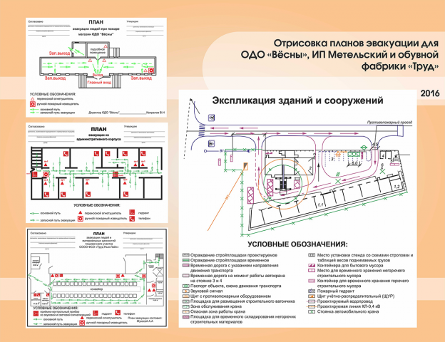 Планы эвакуации