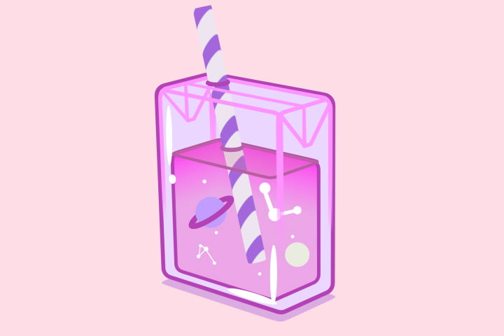 3д модель коробочки сока