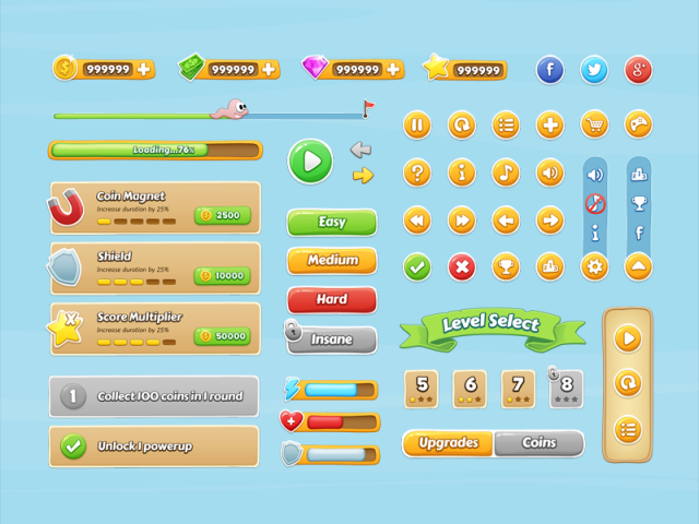для инерфейса детской игры