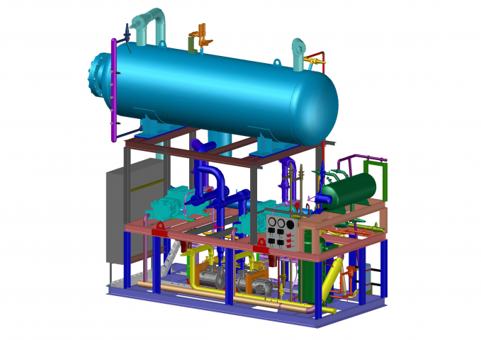 Компоновка судового холодильного агрегата