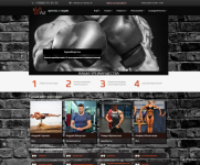 Сайт фитнес тематики на CMS Drupal 7