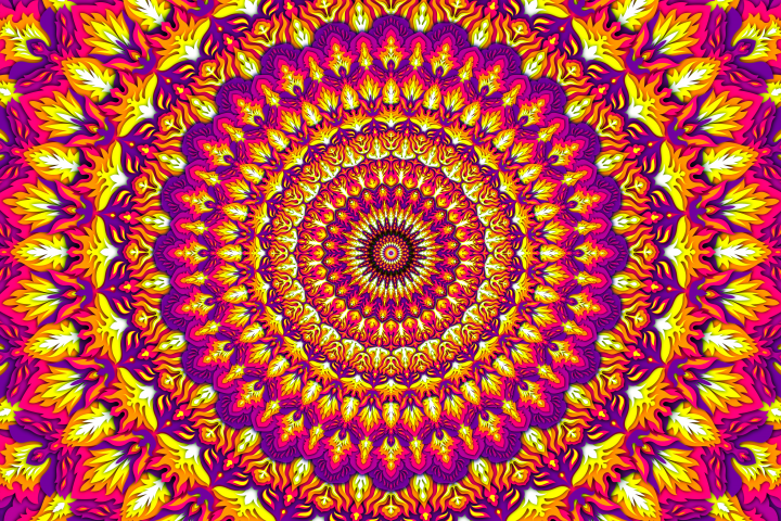 Мандала пурпурного пламени