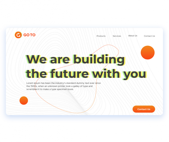 Дизайн сайта Go to