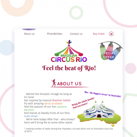 ���� ��� ����� � ��������� "Brazilian Circus Rio"