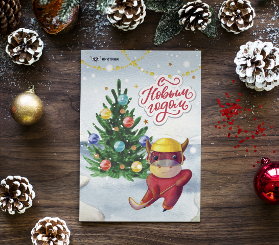 Серия открыток для ледовой арены Арктика