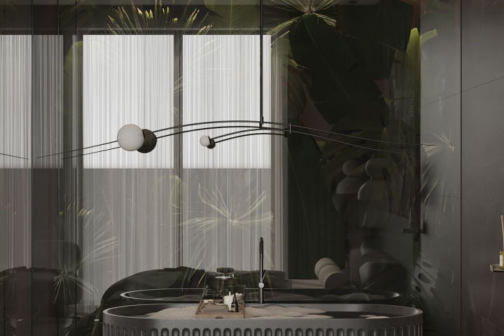 Дизайн и 3д визуализация ванной комнаты