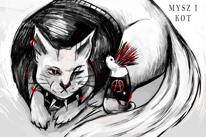 Серия работ "Животные панки"