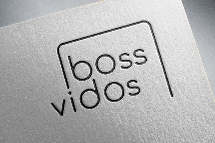 Логотип: «boss vidos» для видеомейкинга с телефона
