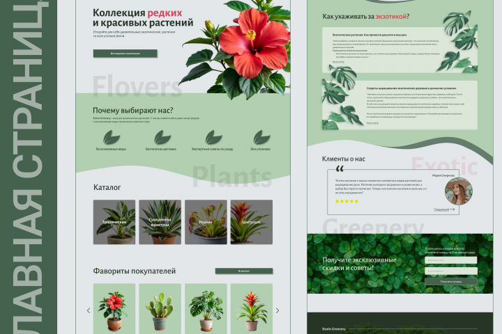 Интернет-магазин экзотических растений Exotic Greenery.