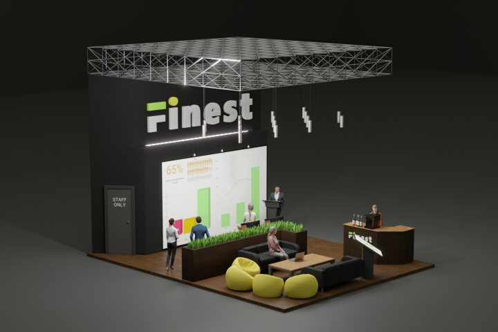Дизайн выставочного стенда для финансовой компании