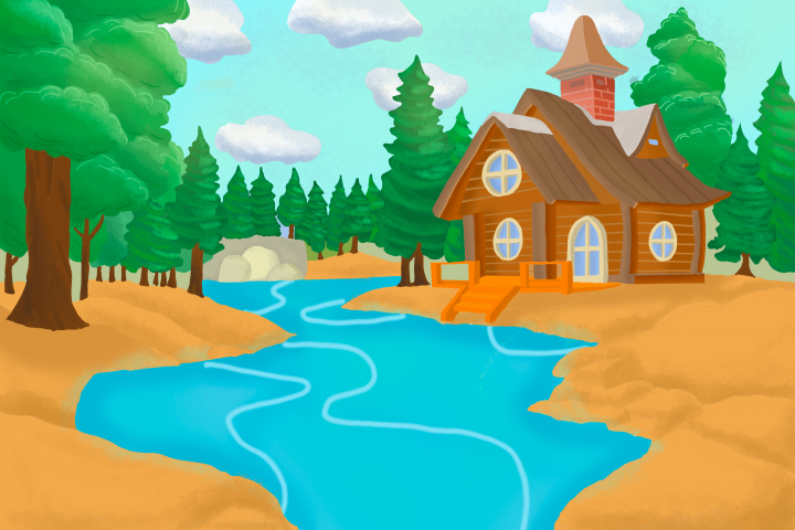 домик на опушке