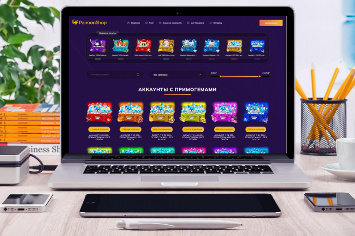 PaimonShop - продажа аккаунтов Genshin Impact