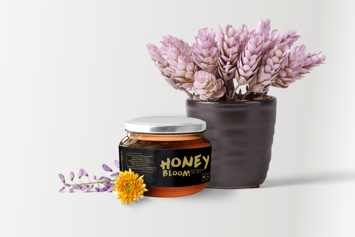 Honey Bloom | label design