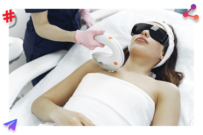 Сеть студий лазерной эпиляции. SMM Instagram