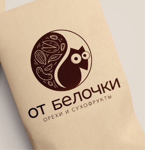 Дизайн логотипа "От белочки"
