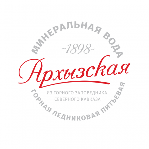 Дизайн логотипа минеральной воды "Архызская"