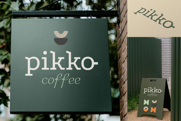 Pikko логотип для кофейни