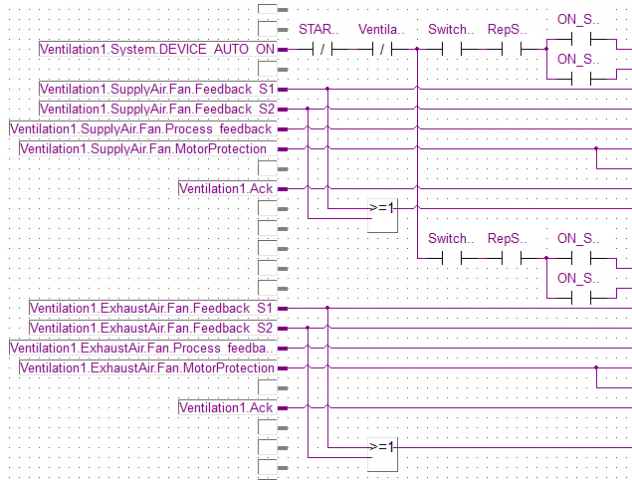 Программирование в Saia PG5® Kopla (Contact plan)
