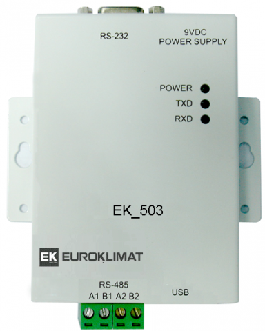 Подключение к EK_503 Gateway по протоколу Modbus/RTU