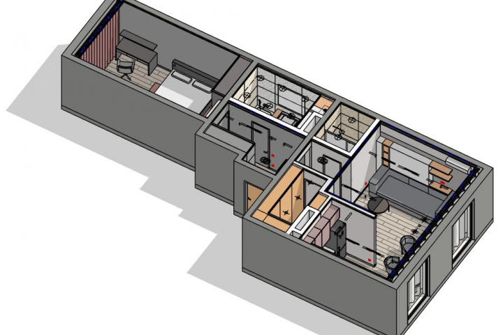 Дизайн-проект квартиры (72 кв.м.)