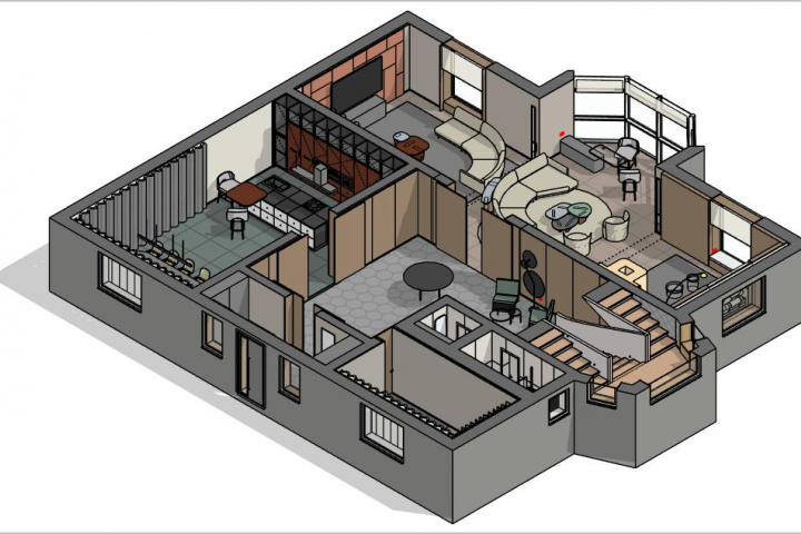 Частный дом 1 этаж (259 кв.м.)