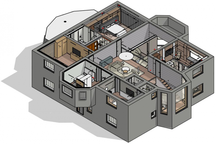 Частный дом 2 этаж (238 кв.м.)