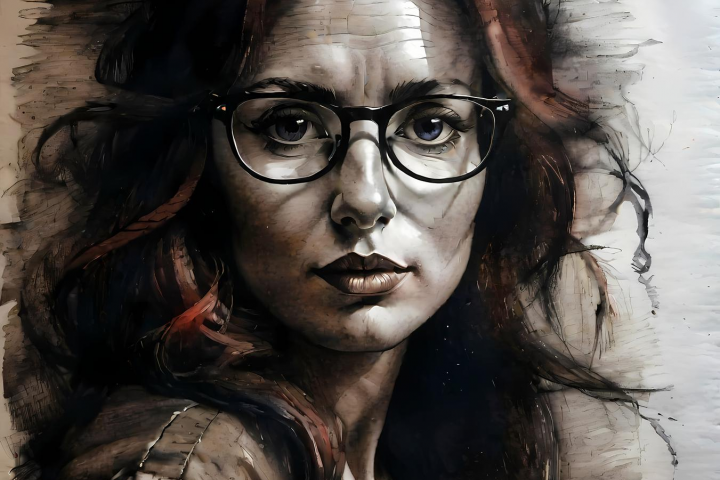 Портрет девушки в очках